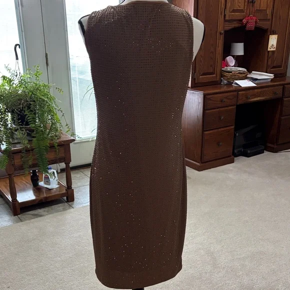 White House Black Market Bronze Mini Dress - Picture 9 of 12